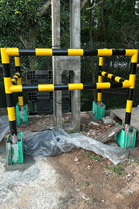 PROTECTIVE STEEL BARRIERS INSTALLATION 